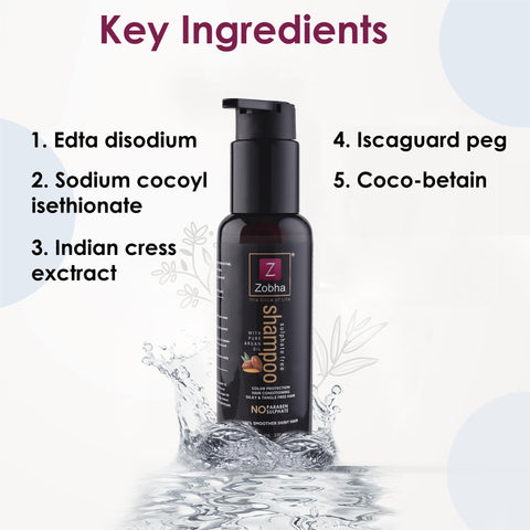 Key Ingredients of Zobha Sulphate Free Shampoo